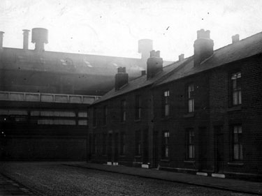 Belmoor Road, Attercliffe, showing Brown Bayley's Steel Works and Manningham Road (left to right)