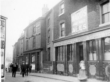 Scotland Street showing Nos. 65 - 67 The Old Hussar public house, Nos. 59 - 61 Farmyard Vaults public house