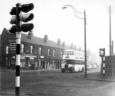 Upwell Street (left to right) at the junction with Holywell Road and traffic lights on Carlisle Street East