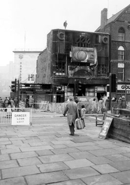 Classic cinema, Fitzalan Square, after fire