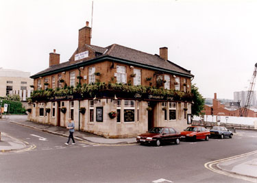 Yorkshire Grey public house, No. 69 Charles Street, junction of Norfolk Lane. Formerly known as Minerva Tavern