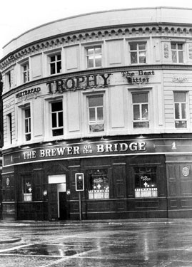 Brewer on the Bridge public house, formerly Lady's Bridge Hotel, No. 3 Bridge Street, at junction of Waingate