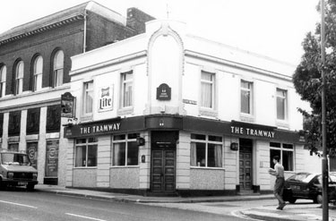 The Tramway public house (also known as the Tramway Hotel), No. 126 London Road, junction of Broom Close