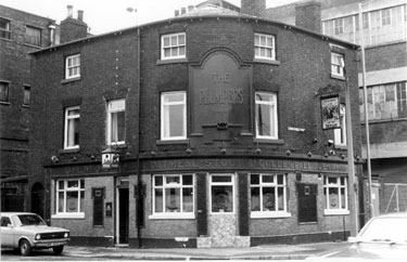 The Plumpers public house, No. 36 Sutherland Road and No. 42 Greystock Street at junction with Sutherland Street