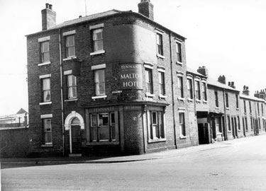 Malton Hotel, No. 72 Burton Road at the junction of Percy Street