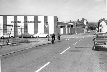 Thomas Meldrum Ltd., motor accessories manufacturers, Freedom Works, John Street. Hill Street runs left to right 