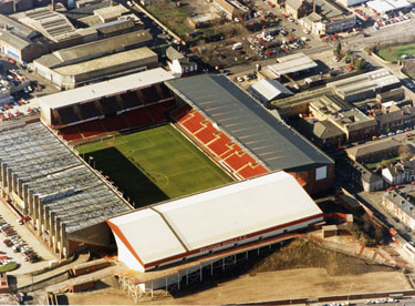 Aerial view Bramall Lane football ground