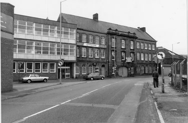 Former Neepsend Rolling Mills Ltd., Neepsend Lane showing the junction with Lancaster Street