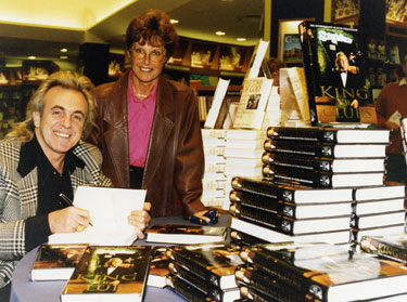 Peter Stringfellow signing copies of his book' King of Clubs' at Dillons Bookshop, Meadowhall