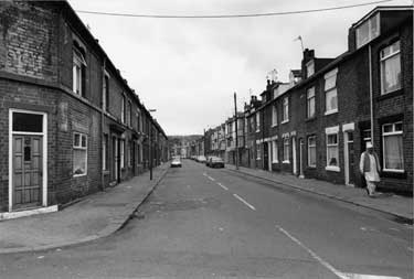 Nos. 166; 164 etc. (left) and 165; 163 etc. (right), Skinnerthorpe Road from Bagley Road looking towards Barnsley Road