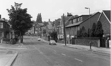 Scott Road looking towards the junction with Barnsley Road with Passhouses Road left