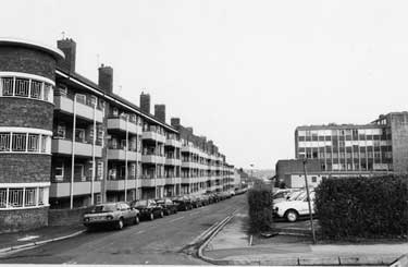 Edward Street Flats, Solly Street from the junction of Siddall Street  
