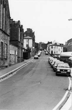 Solly Street from former St. Vincents R.C. School looking towards Edward Street Flats