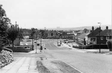 Southey Hill looking towards the Southey Green Road roundabout