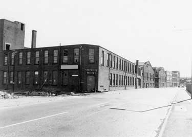 Firth Vickers Ltd., Staybrite Works, Weedon Street from the junction with Vulcan Road