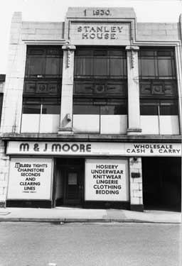 M. and J. Moore, wholesale cash and carry, Stanley House, Stanley Street
