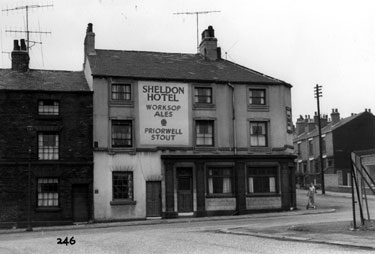 No. 246, Hanover Street looking towards junction with Bangor Street, Nos. 242 - 244, Sheldon Hotel, former Old Albion public house