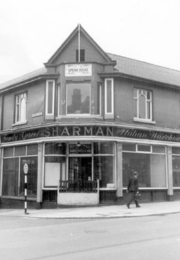 George Sharman Ltd., grocer and Italian warehousemen, Spring House, Nos. 231 - 237 Glossop Road