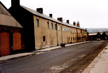 Former offices of Ibbotson Brothers and Co. Ltd., merchants and manufacturers, Globe Steel Works, Alma Street at junction with Cotton Street