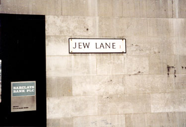 Jew Lane, off Commercial Street