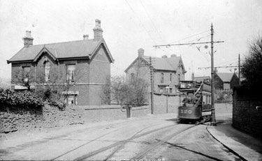 Chesterfield Road at bottom of Woodbank Crescent (old Woodseats Tram Terminus)