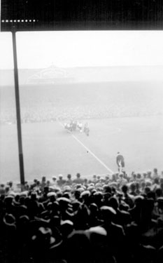 The crew of H.M.S. Sheffield attend the memorable Football Derby Match at Hillsborough, Sheffield Wednesday  0 Sheffield United  1