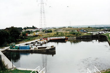 Water transport moored at Tinsley Locks, Sheffield and South Yorkshire Navigation