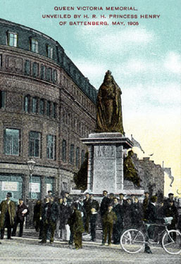 Queen Victoria Memorial, Town Hall Square, unveiled by HRH Henry of Battenberg, May 1905