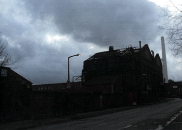 Former Davy Brothers Ltd., Park Iron Works during demolition