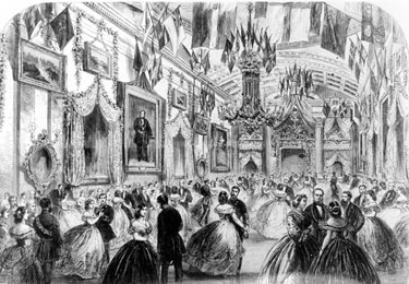 The first Civic Banquet given by a Mayor, Cutlers' Hall. This celebrated the completion of Mr. John Brown's two years Mayoralty