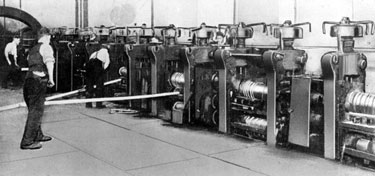 Rolling mill at J Beardshaw and Son Ltd