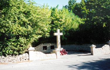 Totley War Memorial, Baslow Road