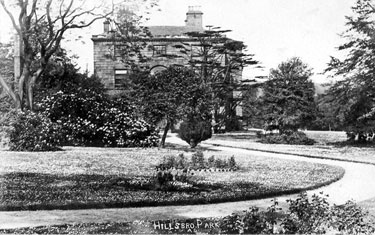 Hillsborough Park with Hillsborough Hall used as Hillsborough Branch Library in the background