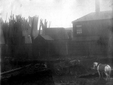 Batty Langley's, timber merchant, Sheaf Saw Mills, off River Lane, near Sheaf Island Works