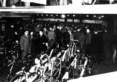 Interior of Walter Wragg Ltd., Motor Car, Motor Cycle Agent, Cycle Agent and Manufacturer 	