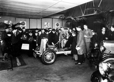 Interior of Walter Wragg Ltd., Motor Car, Motor Cycle, Agent Cycle Agent and Manufacturer 	