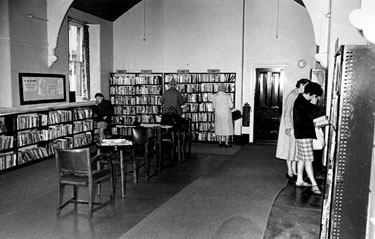 Interior of Beighton Library, formerly, 'The Beeches', High Street, Beighton