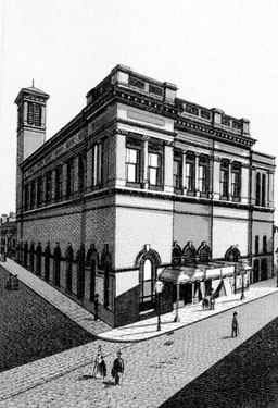 Albert Hall, junction of Barkers Pool and Burgess Street. Opened 15 December 1873 as a concert hall. Began showing short films on a regular basis and from 17 June 1918 operated as a normal cinema. Destroyed by fire on 14 July 1937