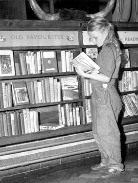 Young reader, children's library, Firth Park Branch Library, Firth Park Road