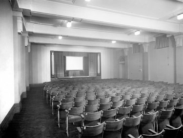 The Library Theatre, Tudor Place, setting for the N.B.C. film shown during Book Week.