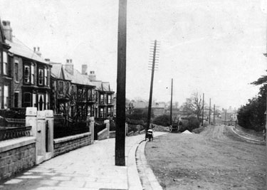 Proposed Sheffield Corporation 1912 Trolley Vehicle Route No. 4, The Chesterfield Road,at 6 Furlongs looking towards the Brickworks at Meadowhead