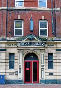 Hutton's Buildings, No.146 West Street former premises of William Hutton and Sons, electro plate manufacturer