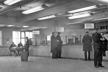 Interior, Sheffield Transport Depot, Tenter Street, mid 1960's