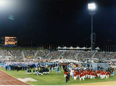 Competitors Parade, Opening Ceremony, World Student Games, Don Valley Stadium