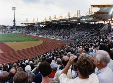 Spectators at the World Student Games, Don Valley Stadium