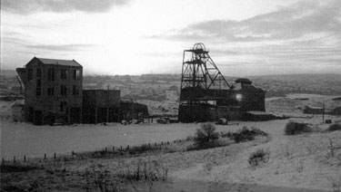 Derelict remains of Birley East Colliery