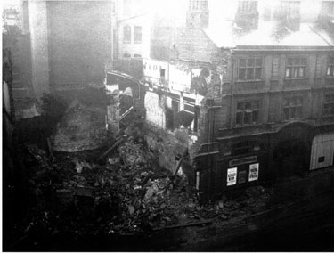 Demolition of part of Tivoli Cinema, Union Street, after damage inflicted in the Blitz, 1940