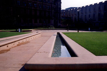 General view of Peace Gardens, Town Hall and Extension