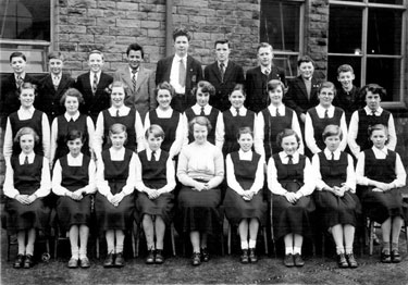Class photograph, Greystones Secondary School, Greystones Road