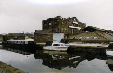 Foundry sheds at the derelict Thomas Turton and Sons, Sheaf Works, Maltravers Street viewed from the Canal